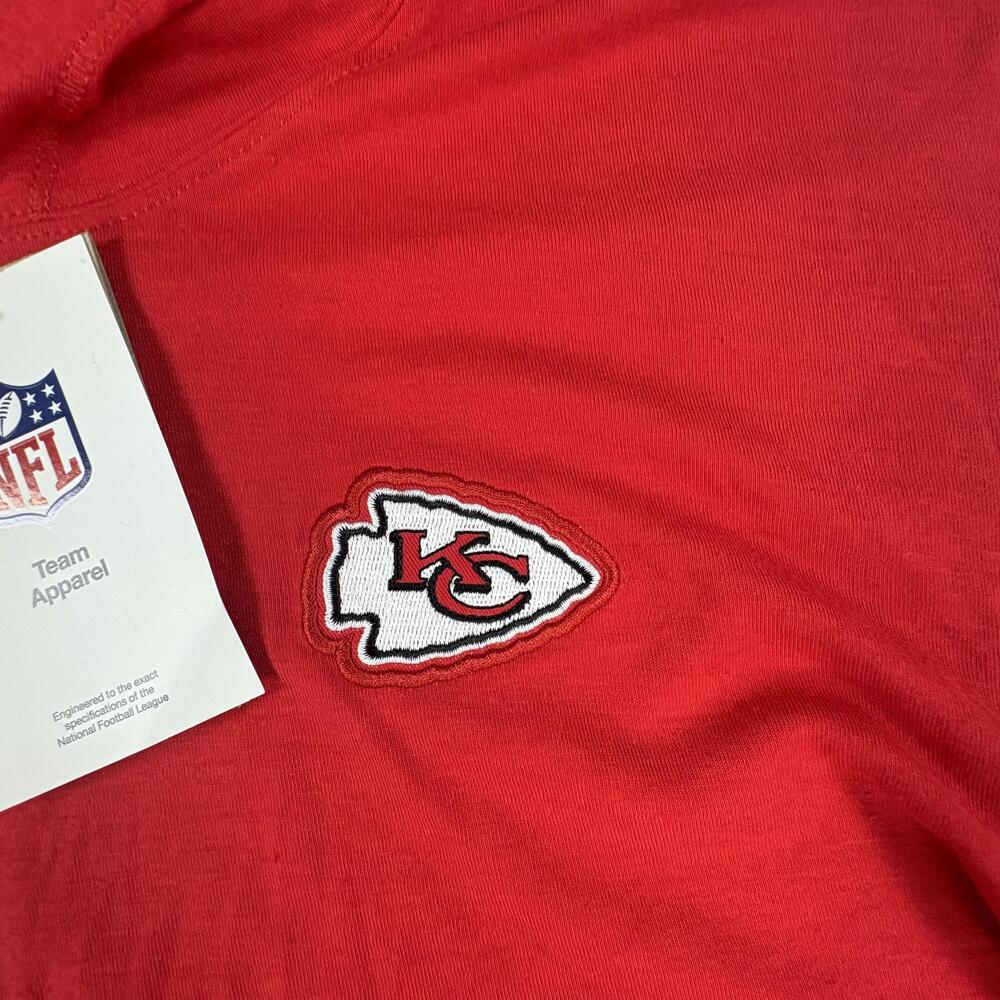 Kansas City Chiefs Shirt Mens Medium Red Yellow NFL Football Nike Hoodie Tee - Picture 4 of 12